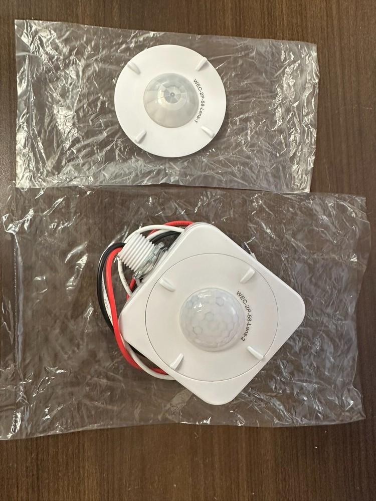 WEC-2P-58 Indoor PIR Motion Sensor 120-277V AC ON/OFF Function