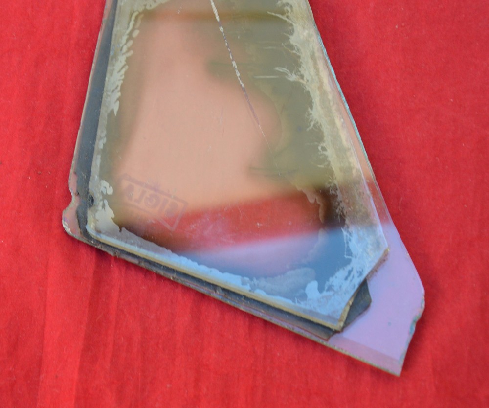 WW2 Original Luftwaffe Junkers Ju88 Cockpit Safety Glass Relic Signed