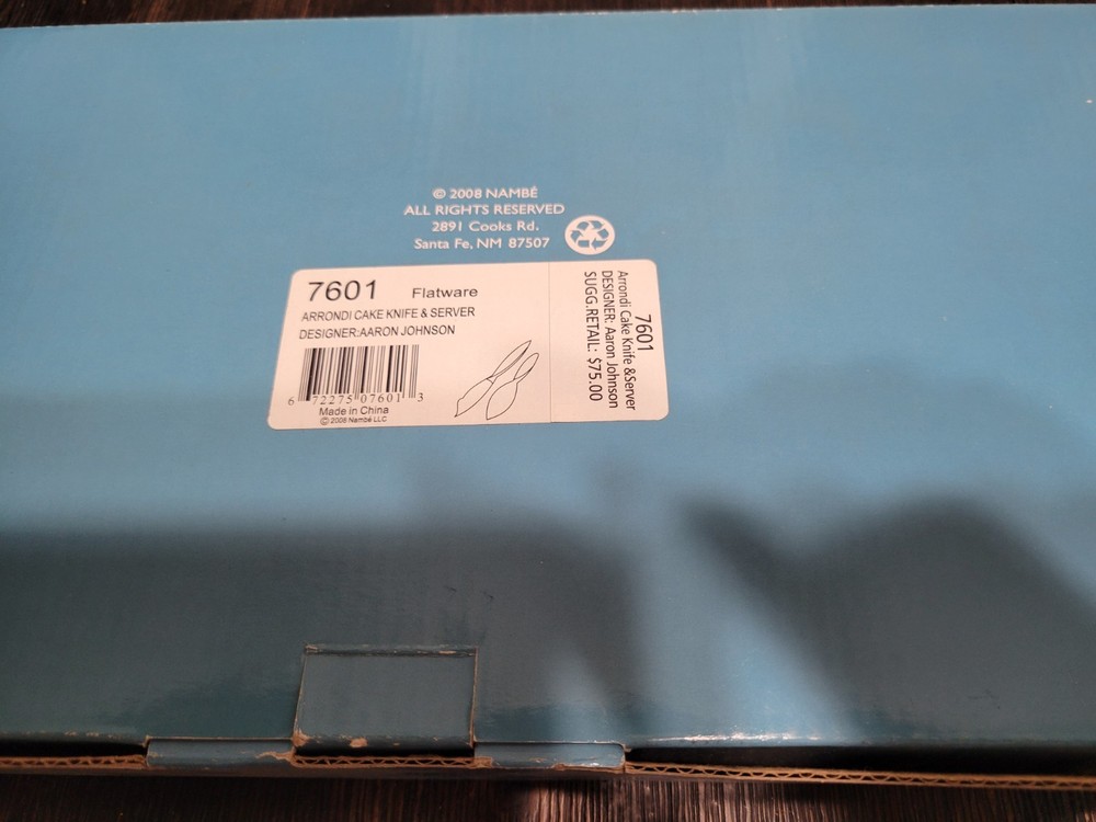 Nambe Arrondi Cake Knife And Server