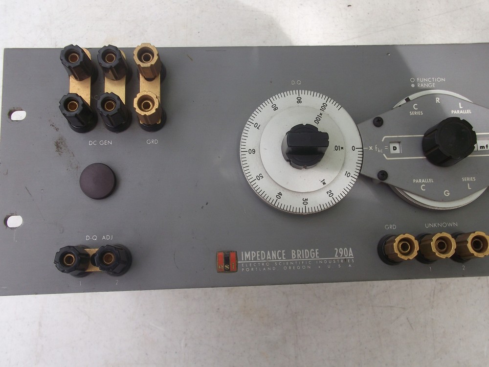 ESI 290A IMPEDANCE BRIDGE CLEAN/COMPLETE AS-IS UNTESTED