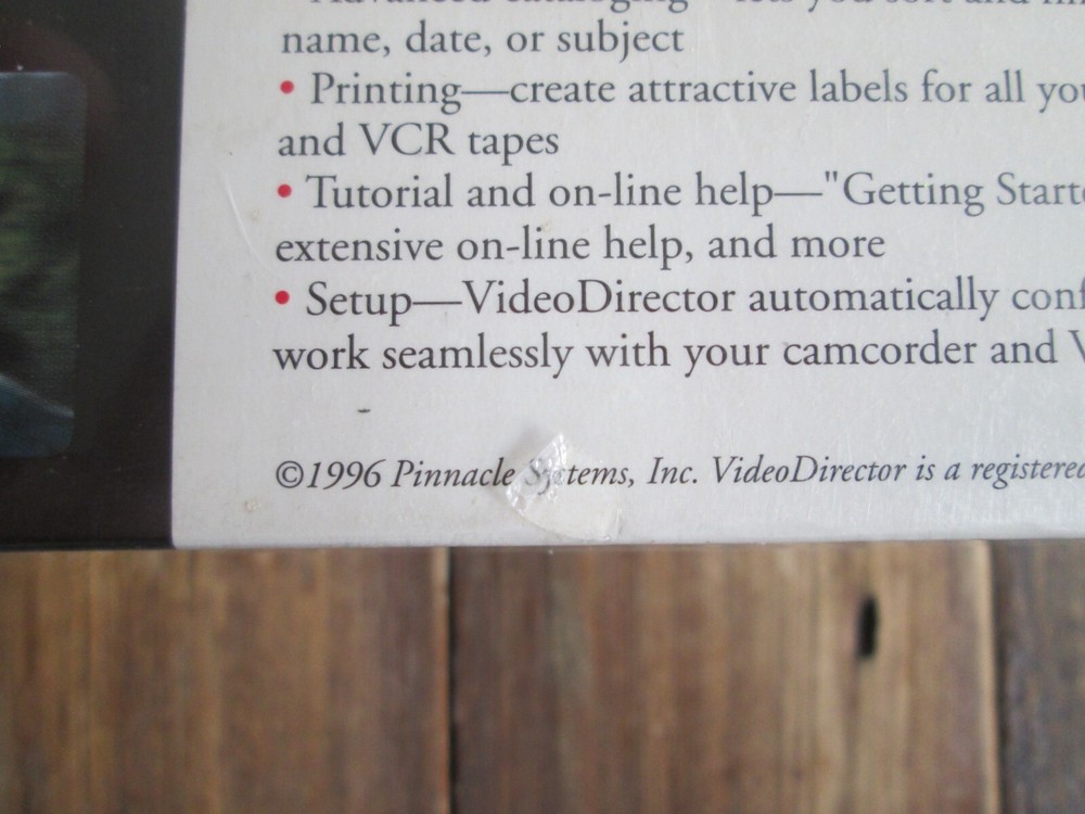 NEW Pinnacle Systems VideoDirector Suite Version 2.5 Windows Video Editor 95 3.1