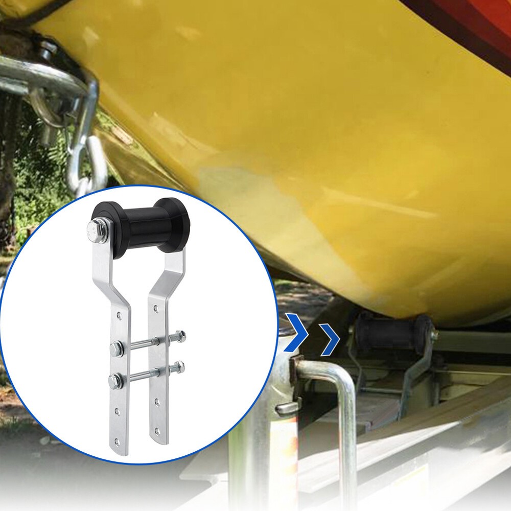 4" Adjustable Tongue Keel Roller Bracket Assembly for 2" Boat Trailer Replace