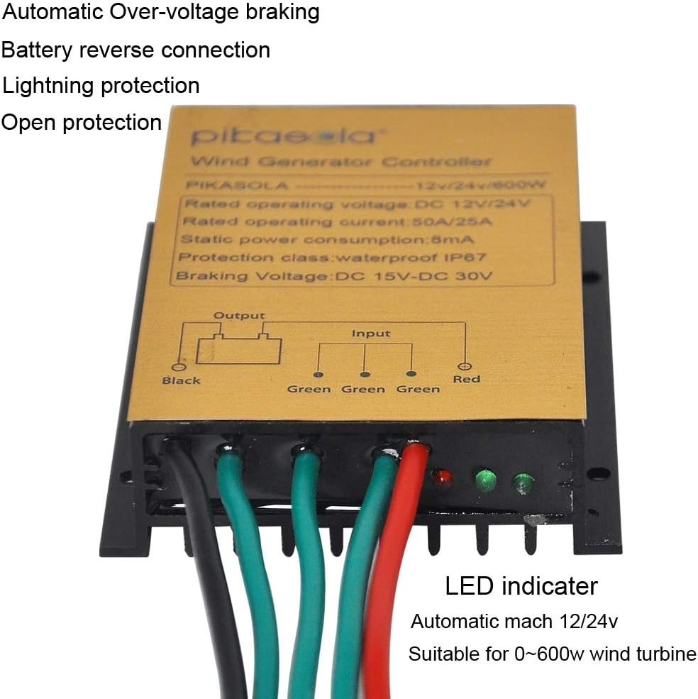 Durable Mini Wind Turbine Controller with Built-in Protection Circuit Features