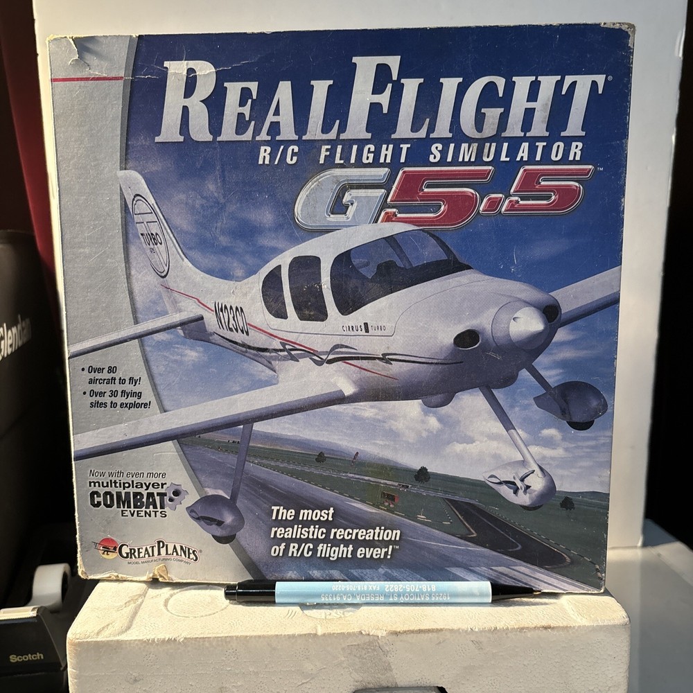 Real Flight Remote RC Flight Simulator G5.5 w InterLink Elite Controller