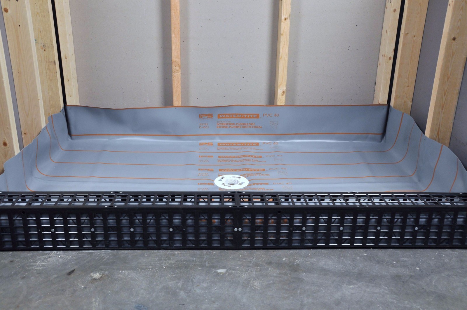 SHOWER PAN LINER( 5'X7') 40 mil. Gray (USA)
