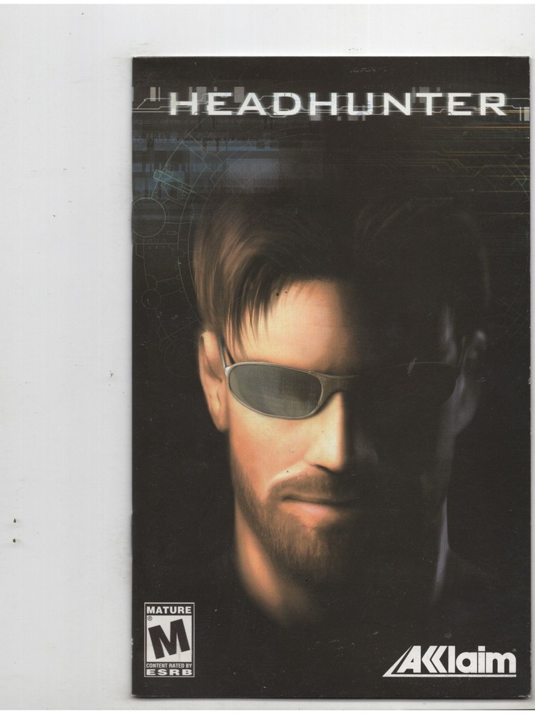 Headhunter PS2 Manual Only Authentic Playstation