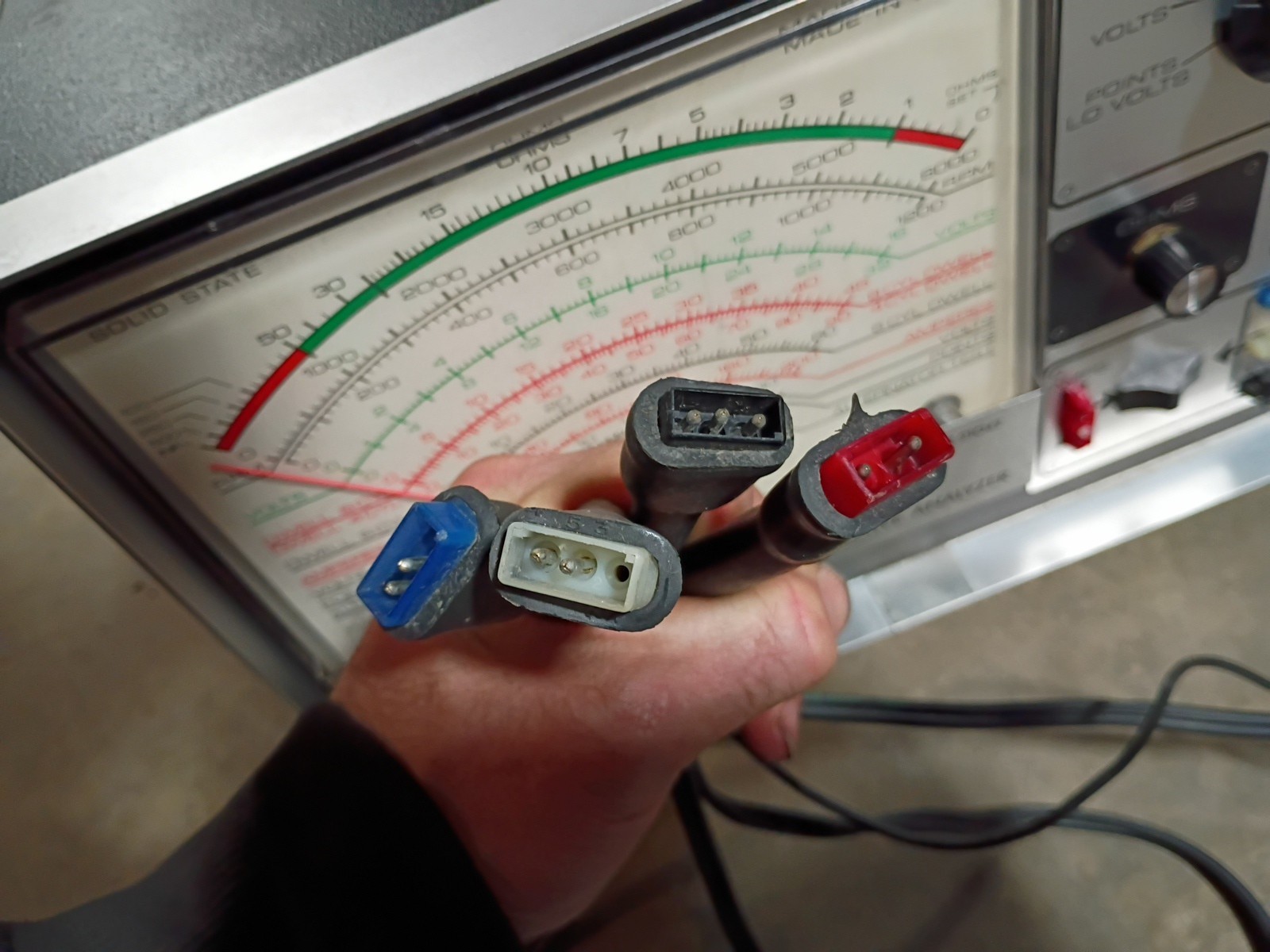 Vintage Sears Penske Automotive Analyzer 161.21042 & Timing Light 244.2138