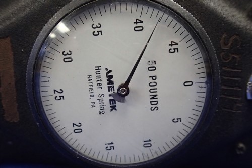 AMETEK 50 LB PUSH / PULL FORCE GAGE 10 LB/DIV