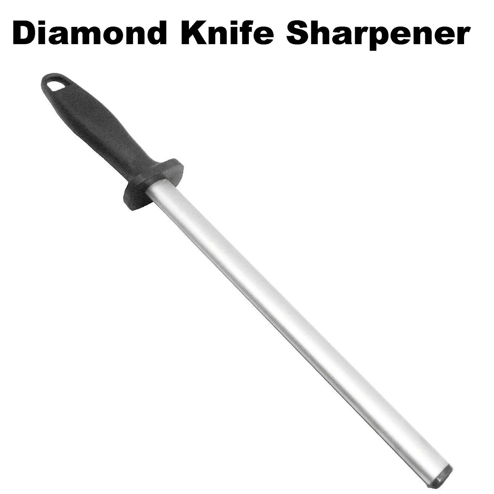 10 inch Honing Steel  Diamond Knife Sharpening Rod Stick Kitchen Knife Sharpener