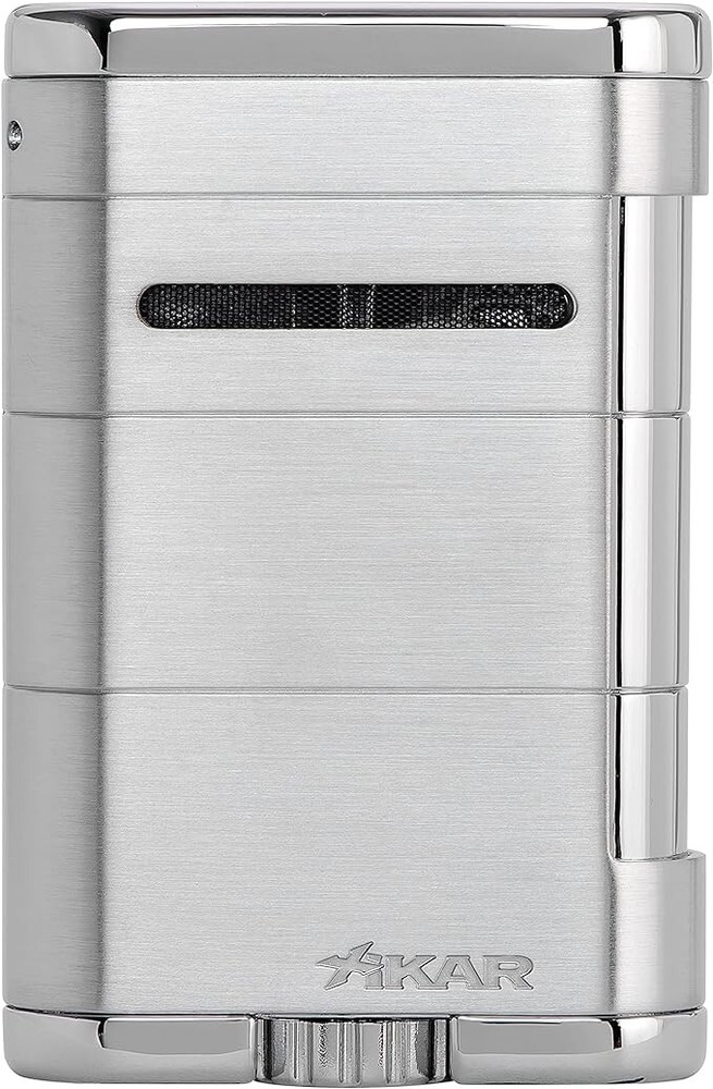 XIKAR Allume Triple Jet Tabletop Lighter, Silver
