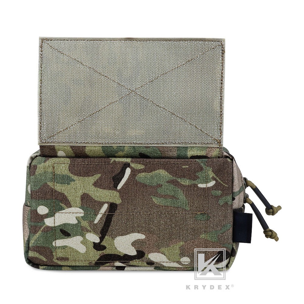 KRYDEX Tactical Drop Dump Pouch SACK Chassis Pack Hook & Loop For Chest Rig Vest