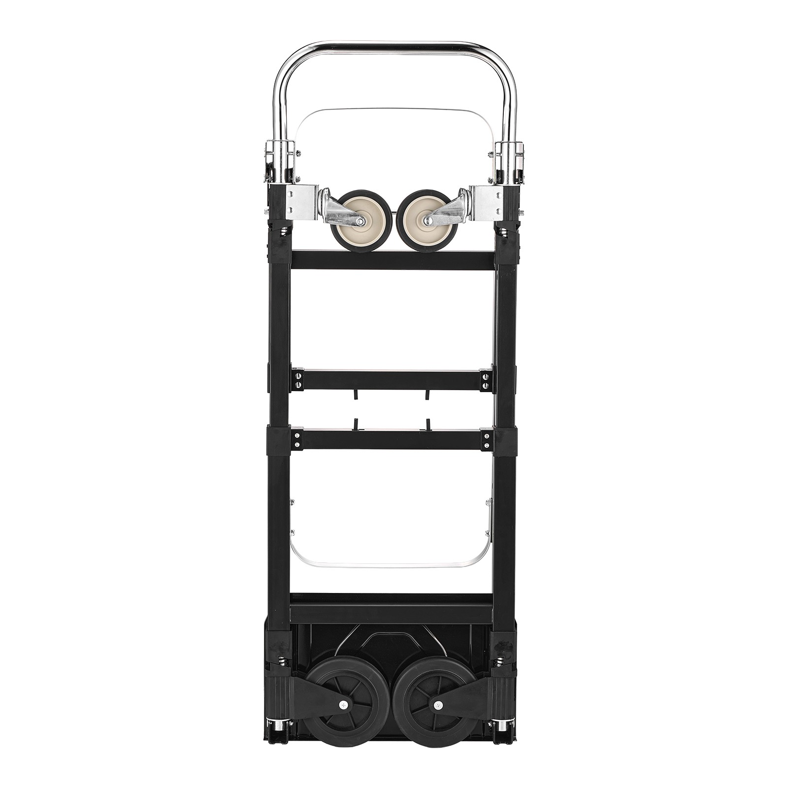 Uimoso 2-in-1 Folding Hand Truck, 500 lbs Capacity Convertible Dolly with Wheels