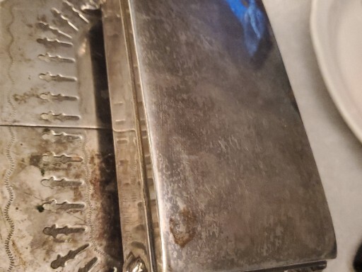 1897 Silver-Plated CIGAR/CIGARETTE BOX w/ Wood Lining (POOLE SILVER CO)last 24hr