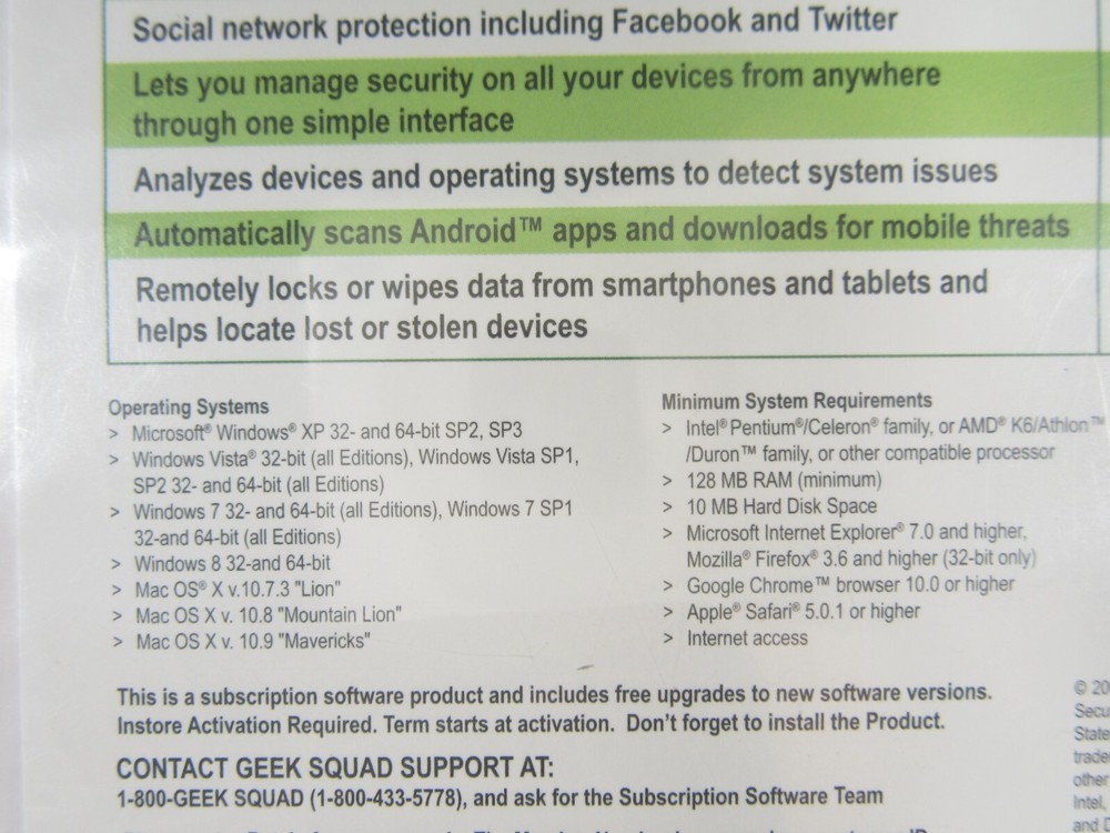 Webroot Secure Anywhere Antivirus Software Internet Security 3-Device NEW Sealed