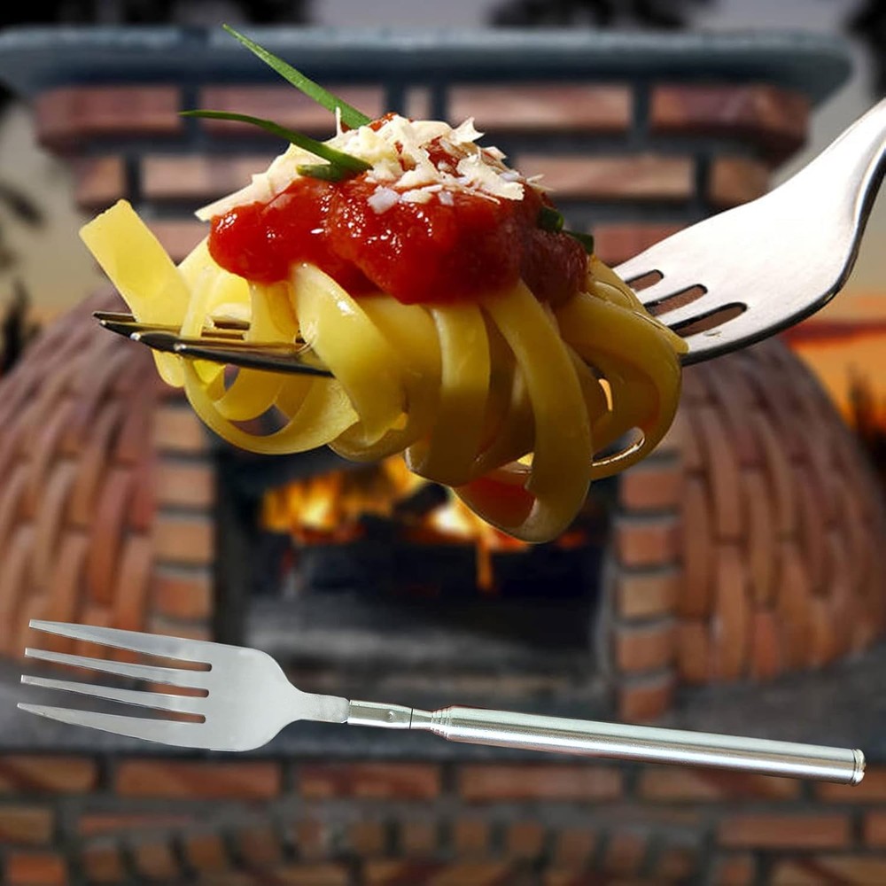 Extendable Fork, 2pcs 8.7 to 25.4in Expandable Fork for Jokes,