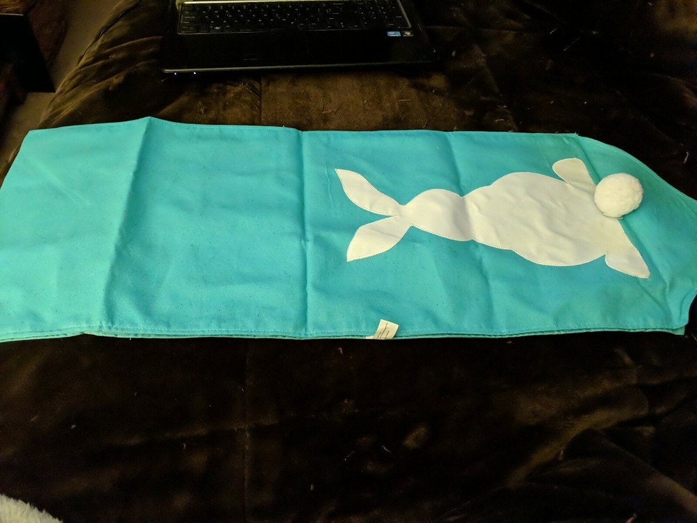 EASTER Green Bunny Table Runner 72" NEW FREE SHIP