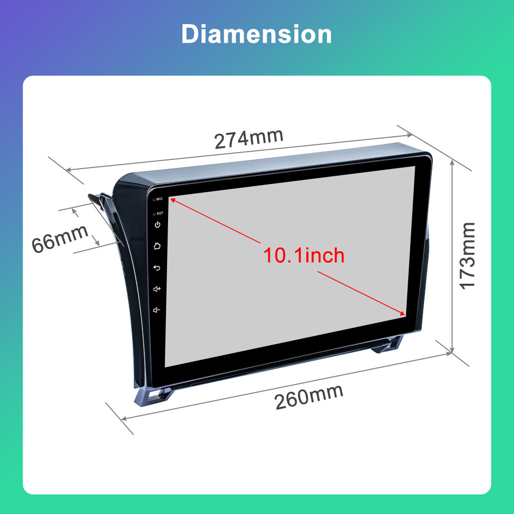Apple Carplay Car Stereo GPS Radio For Toyota Tundra 2007-2013 Sequoia 2008-2019