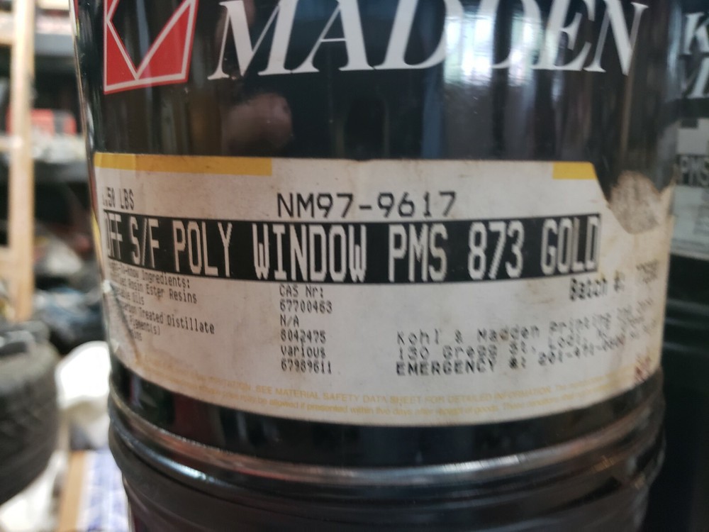 OOS used 5 lb. Can Ink