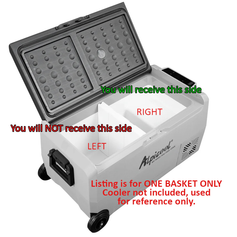 Alpicool or Bodega Cooler Fridge T36 RIGHT WIRE STORAGE BASKET TRAY INSERT ONLY