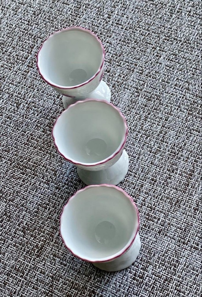 Richard Ginori Roselline Egg Stand 3 Set