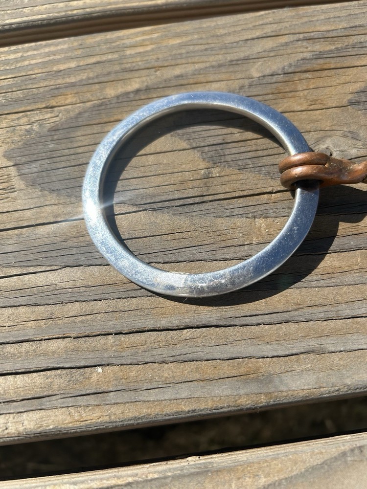 Used 5 Inch Copper Twisted Wire Loose Ring Snaffle Bit