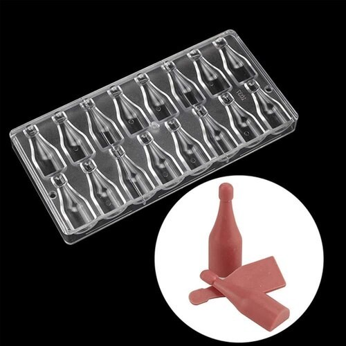 2 chocolate wine plastic mold