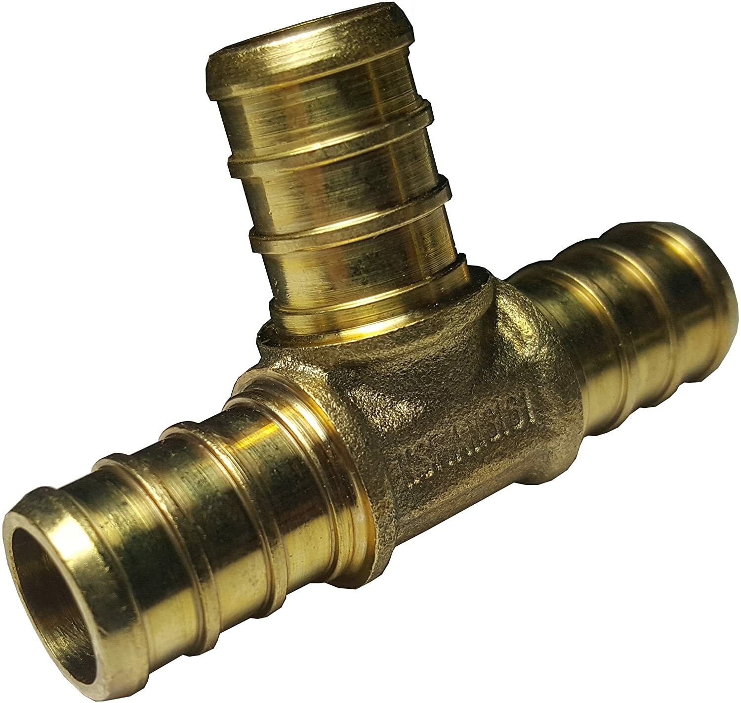 1/2" X 1/2" X 1/2" PEX TEE (10 PIECES)- PEX B CRIMP FITTINGS (LEAD-FREE BRASS)