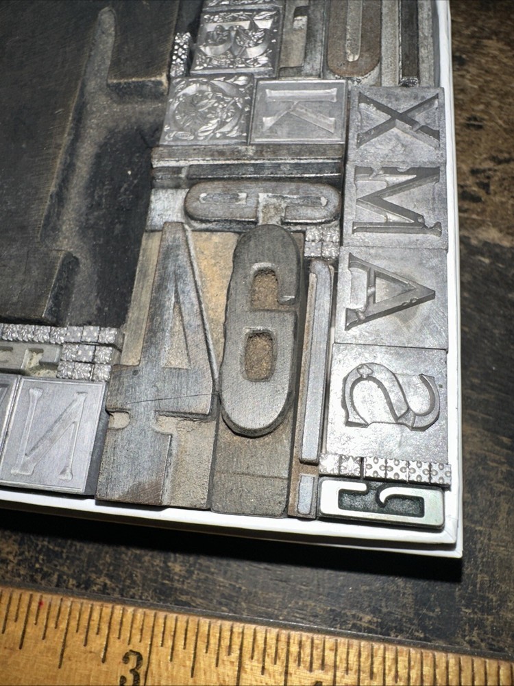 Printing Blocks Ornamental Borders Dingbats Nice Variety! #BB