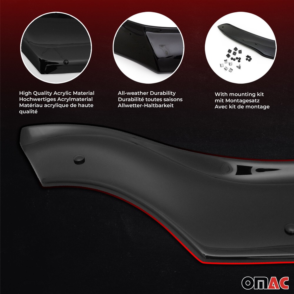 Front Bug Shield Hood Deflector Fits Mitsubishi Eclipse Cross 2018-2020