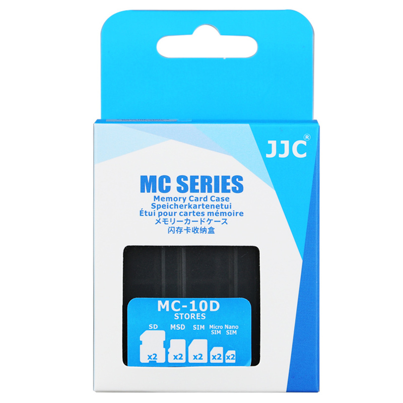 JJC Memory Card Case w/ Lock&Ring fits 2SD+2MSD+2SIM+2Micro SIM+2Nano SIM Cards