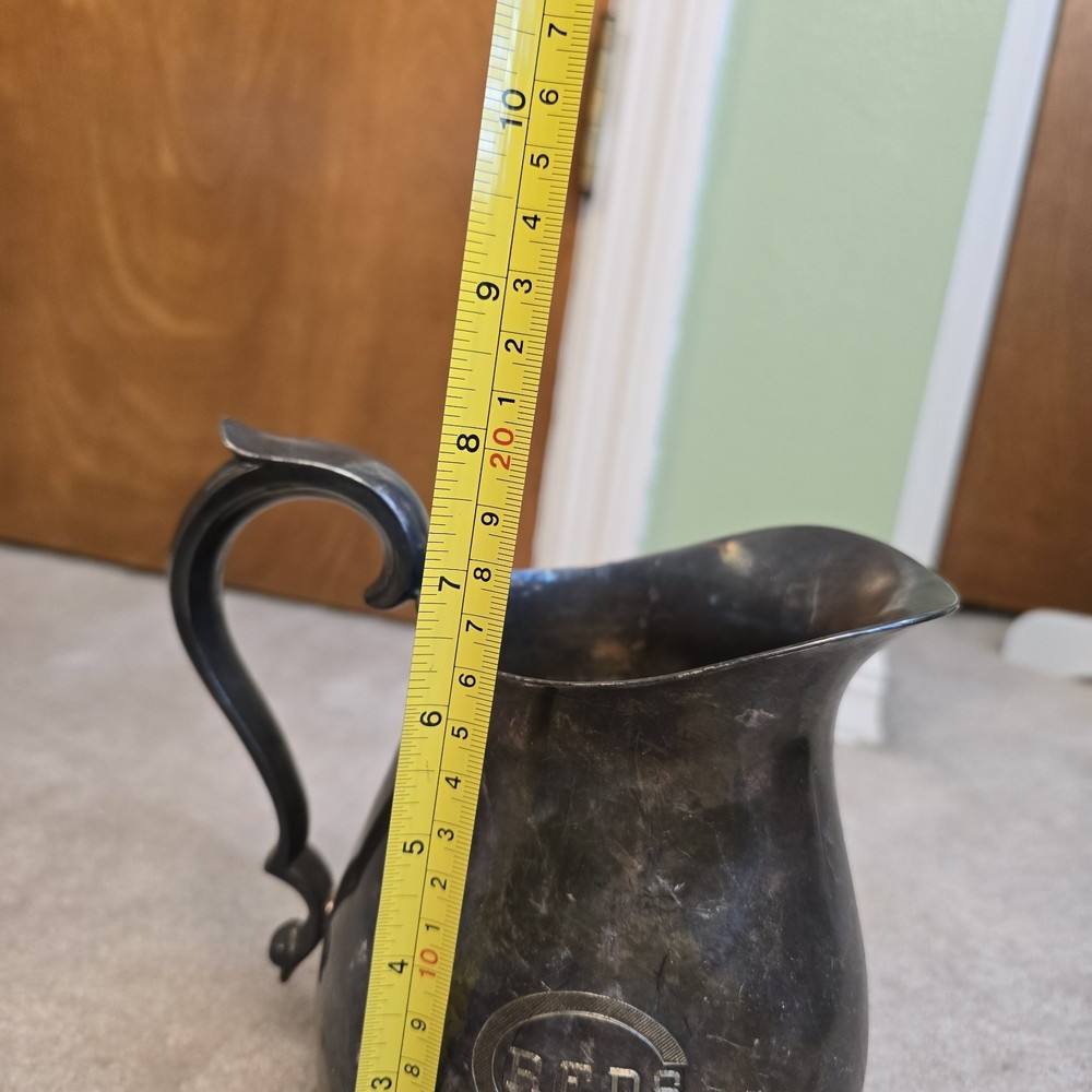 Reed & Barton REDS Logo Silverplated Pitcher