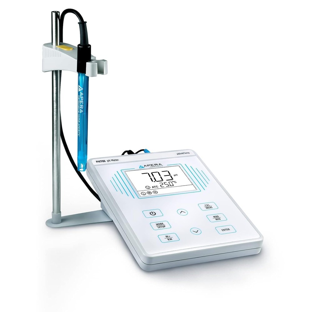 Benchtop Lab pH Meter, PH700, 0.01 Accuracy, Auto Calibration, 3-in-1