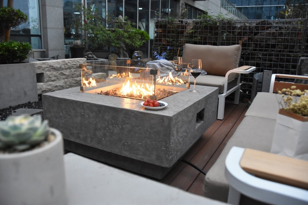 Elementi Manhattan Fire Table-Natural Gas