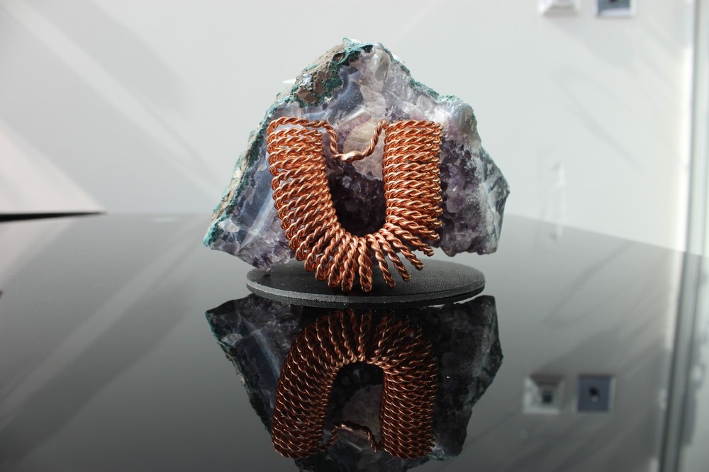 Feedback Loop Tensor Ring Sacred Cubit Bionized Copper EMF 5G Practitioner Tool