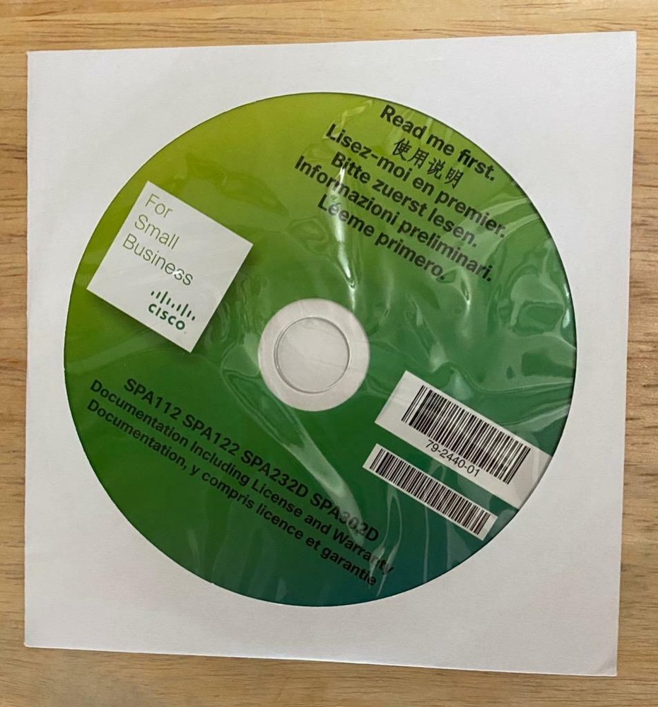 Cisco SPA100 Quick Start Guide + Software Disk ONLY for Analog Telephone Adapter