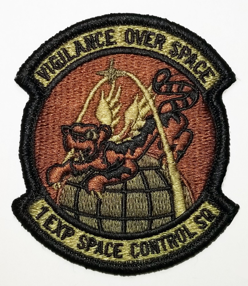 Air Force 1st Expeditionary Space Control Squadron Subdued Hook Back Patch
