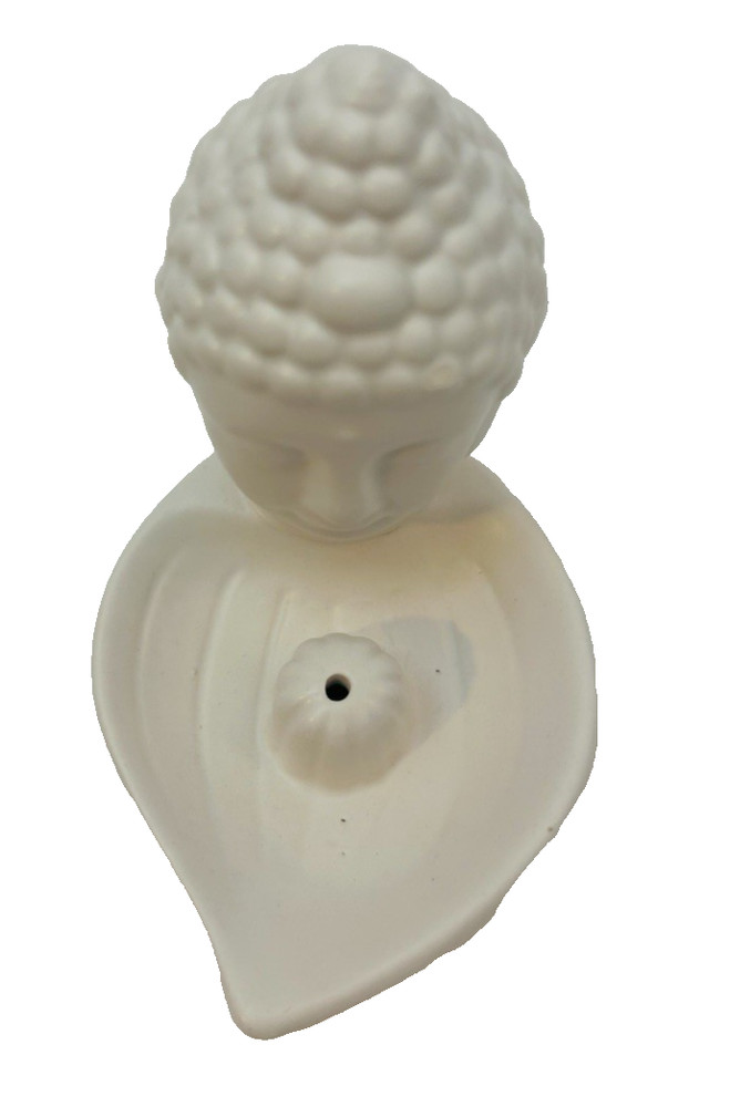 3 Ceramic Buddha Figures Incense Burner Holders