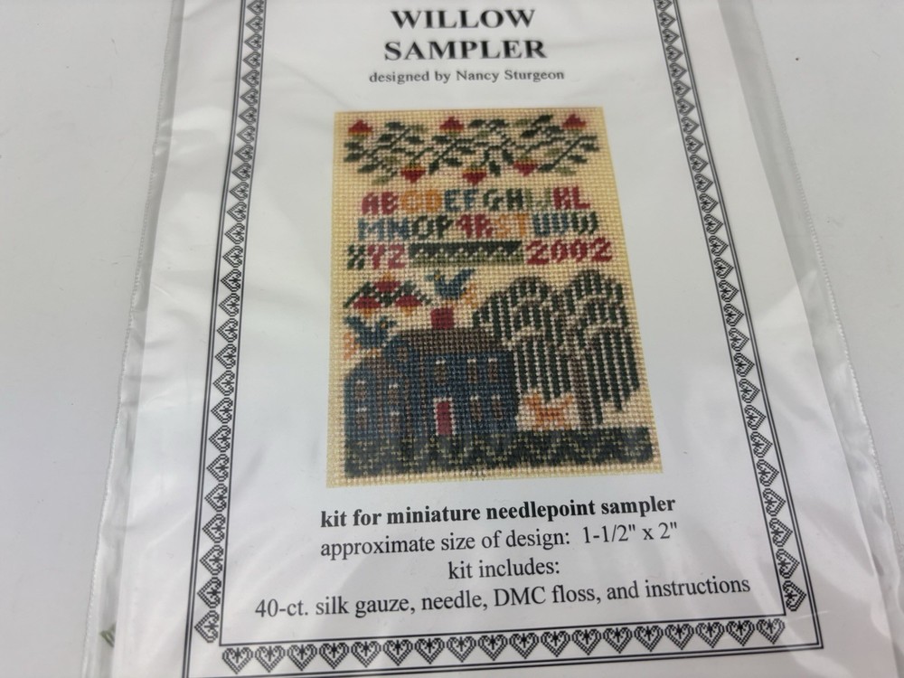 Threads Through Time The Willow Sampler Needlepoint Pattern Kit 6S
