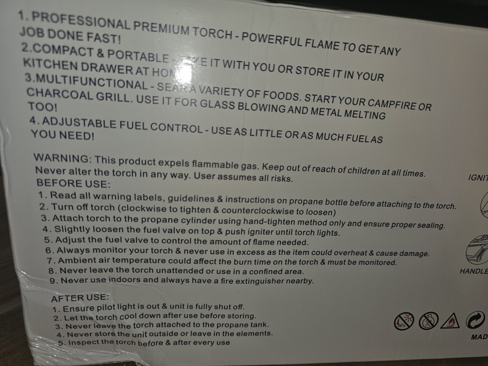 NEW Multi-Use Propane Torch GF-8012