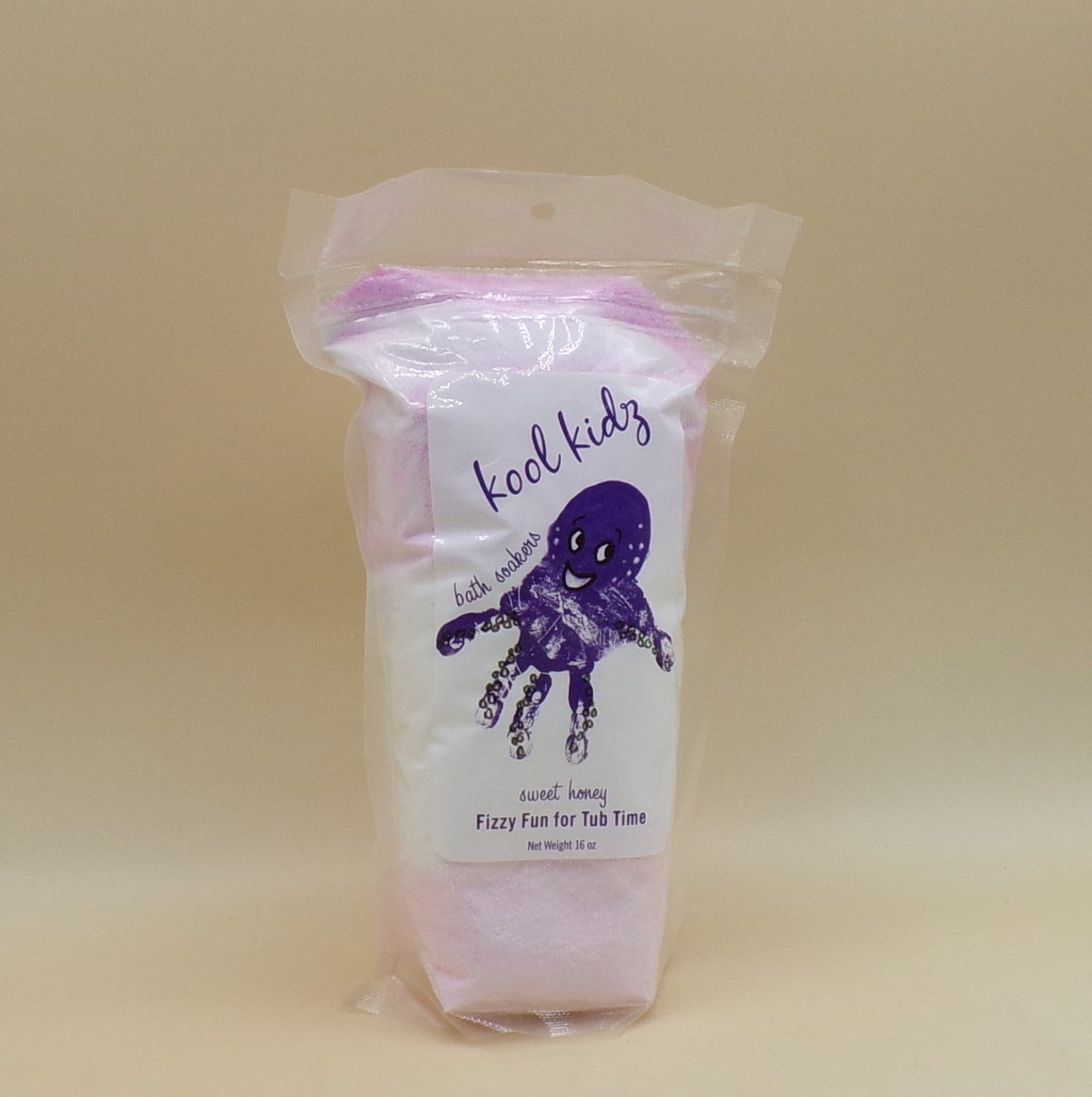 Kool Kidz Purple Octopus Bath Soakers 16 oz New Caren