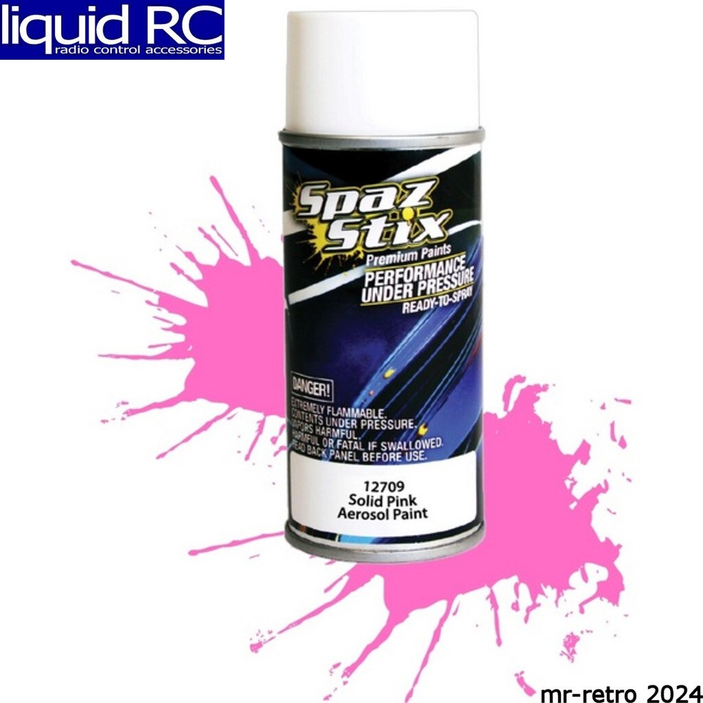 Spaz Stix 12709 Solid Pink Aerosol Paint 3.5oz Can
