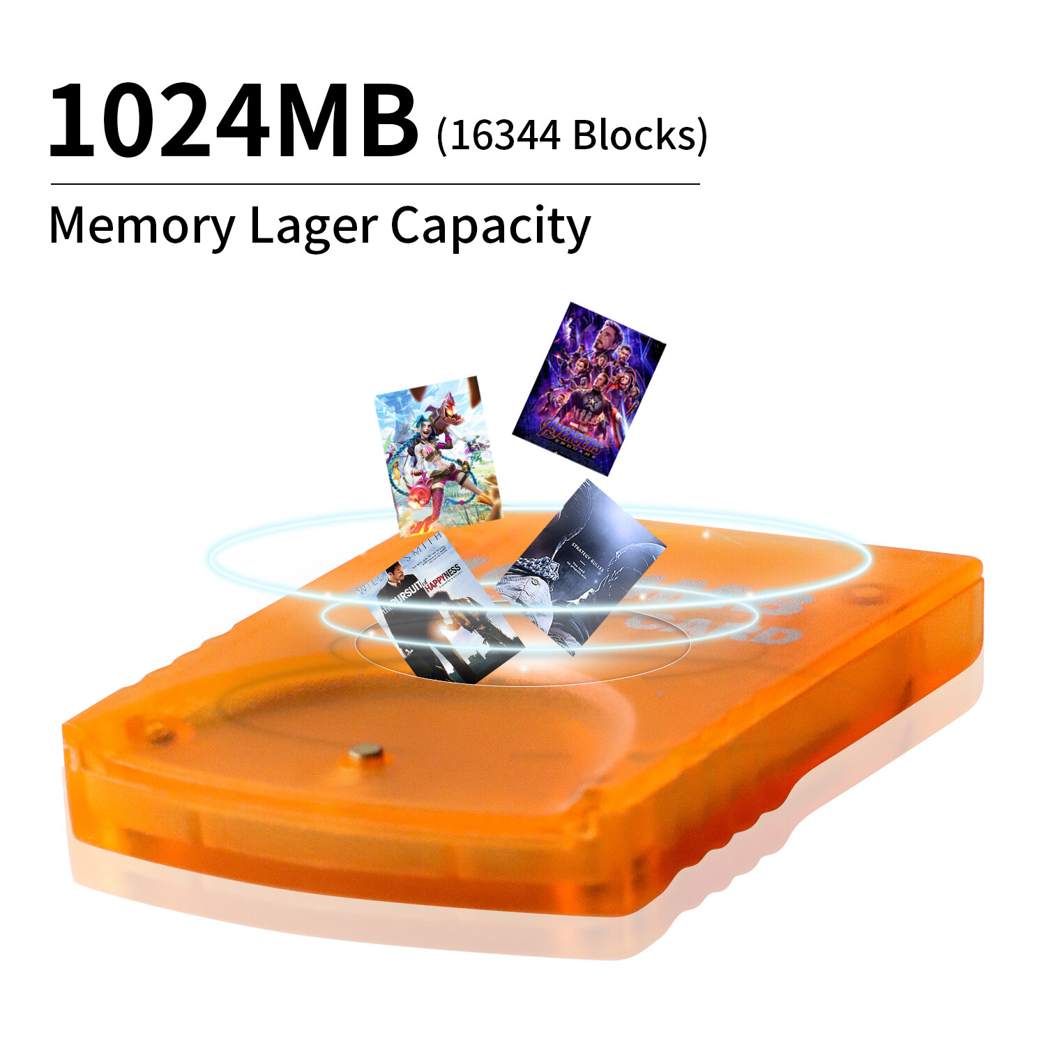 1024MB Memory Card for the Nintendo Wii GameCube Huge Storage