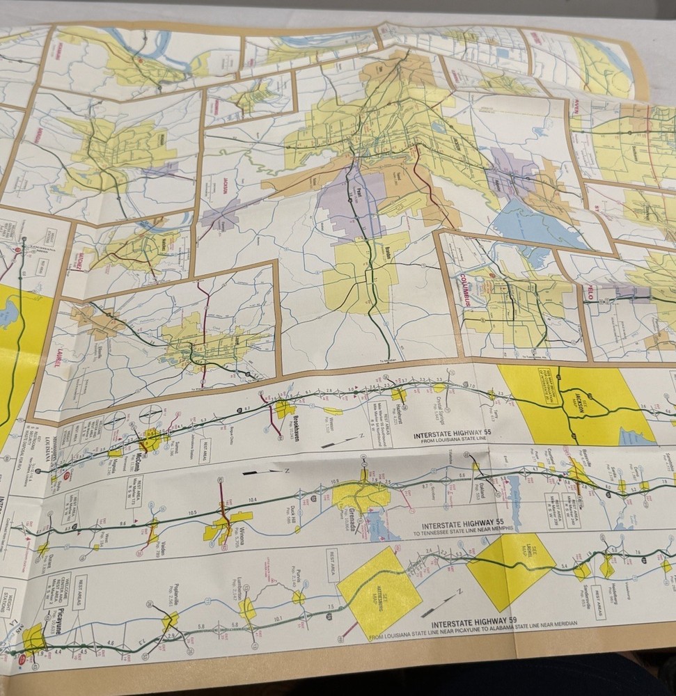 2001-2002 Mississippi Official State Highway Map