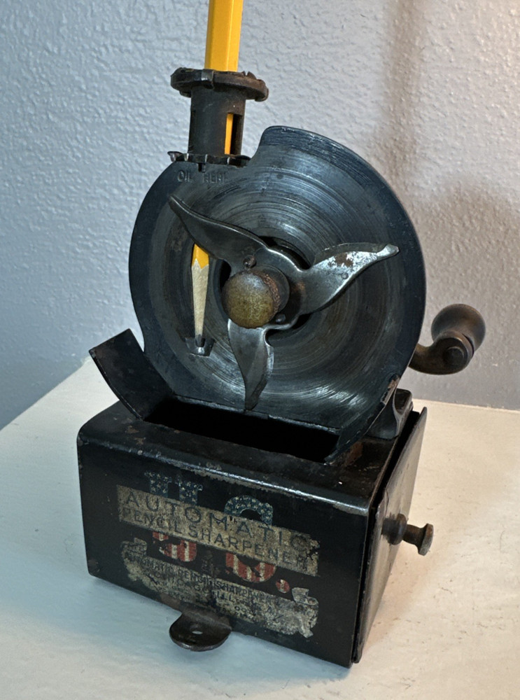 Antique US Automatic Pencil Sharpener Working Condition