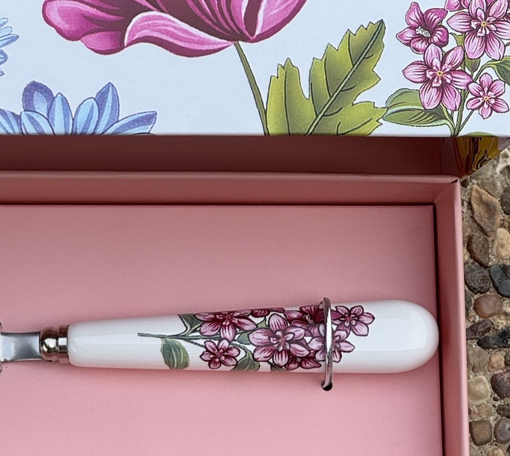 Grace Teaware Cake Server Floral NIB