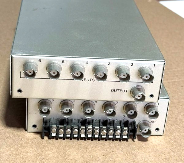 Videotek Model PVS-6 & PVS-6A Passive Video Switcher