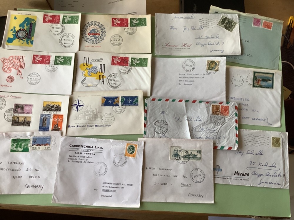 Italy collection postal covers 16  items Ref A2036
