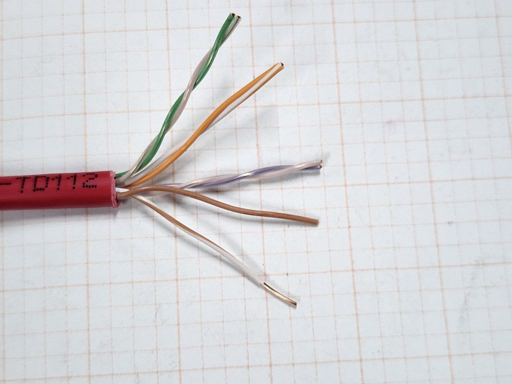 Commscope CS24P 24/4P Cat5E U/UTP WebTrak Plenum Network Cable CMP Red /100ft