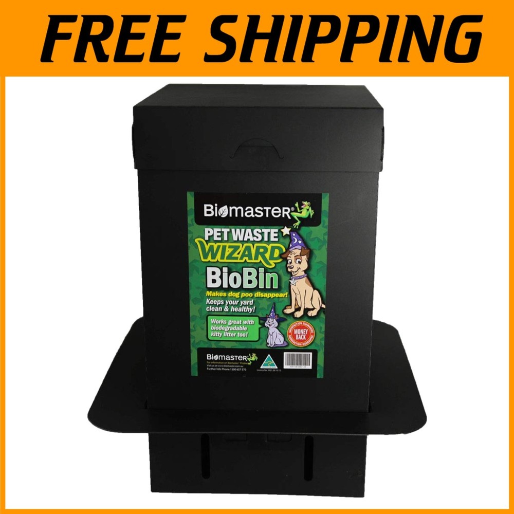Pet Waste Wizard BioBin Composter - Dog Poop Digester System=