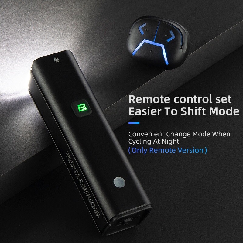 ROCKBROS Bike Smart Headlight 1500 Lumens IPX6 Waterproof Rechargeable